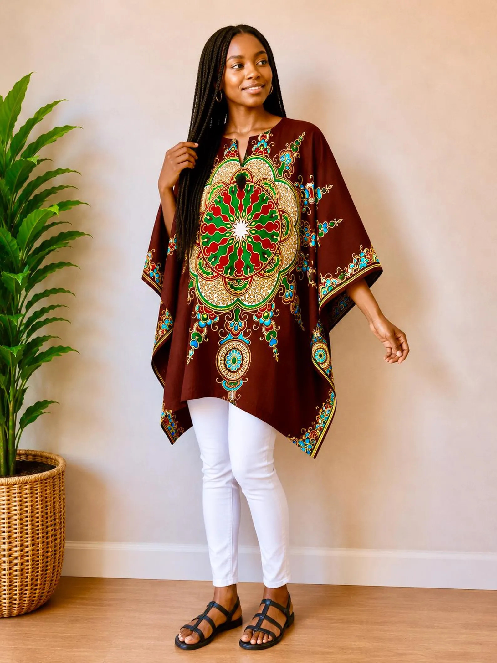 African Print Dashiki Caftan Top for Women African Tunic Blouse Boho Caftan Plus Size Choose a pa... | Etsy (Global)