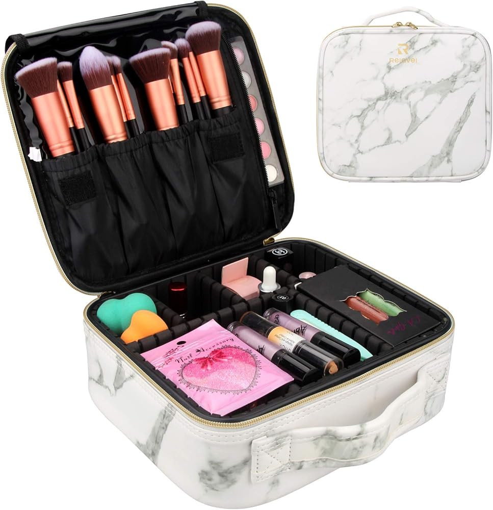 Travel Makeup Case,Chomeiu- Professional Cosmetic Makeup Bag Organizer,Accessories Case, Tools Ca... | Amazon (US)