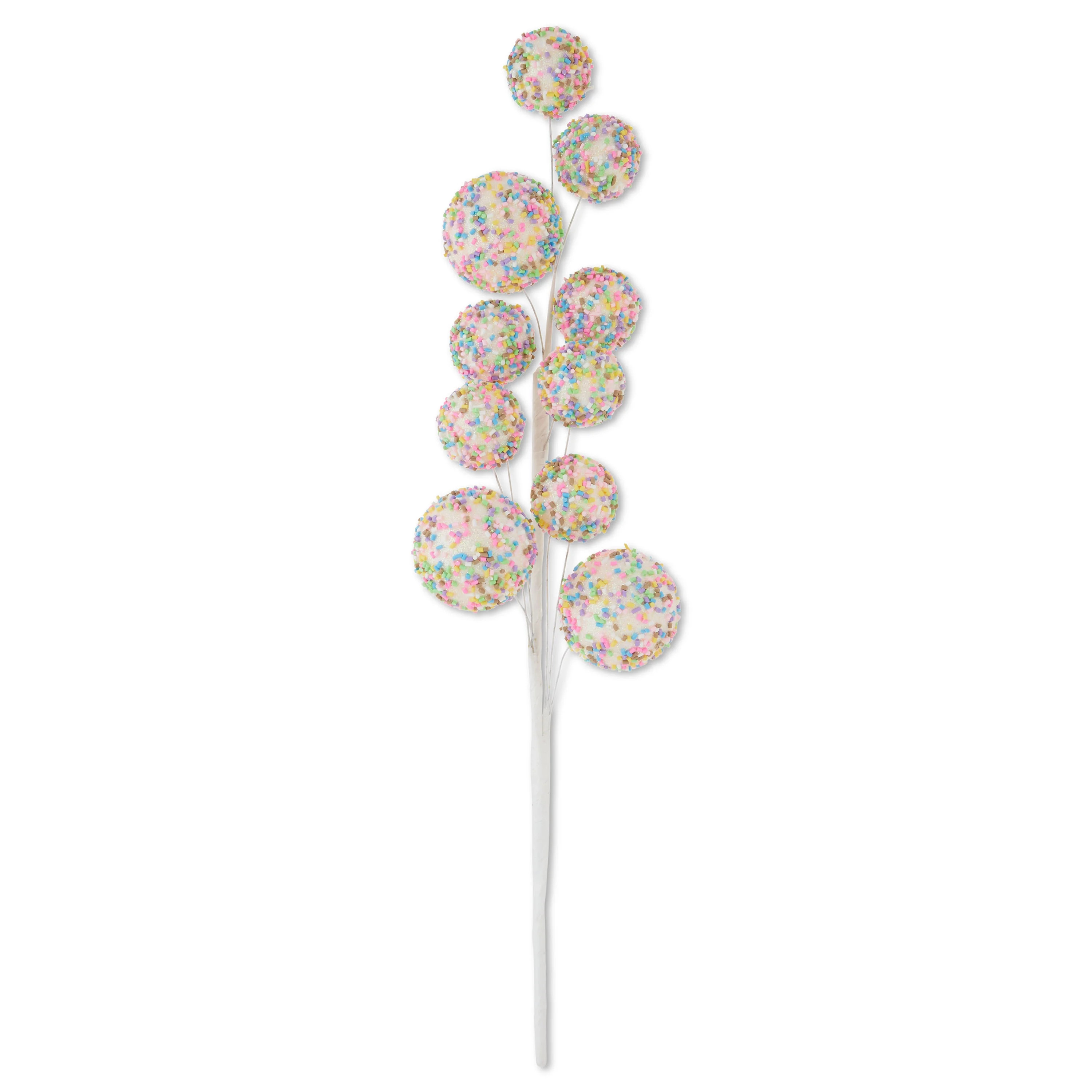 Multicolor Cake Pop with Candy Sprinkles Decorative Christmas Pick, 18 in, by Holiday Time | Walmart (US)