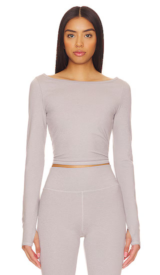 LoungeWell Freya Longsleeve in Grey Heather | Revolve Clothing (Global)