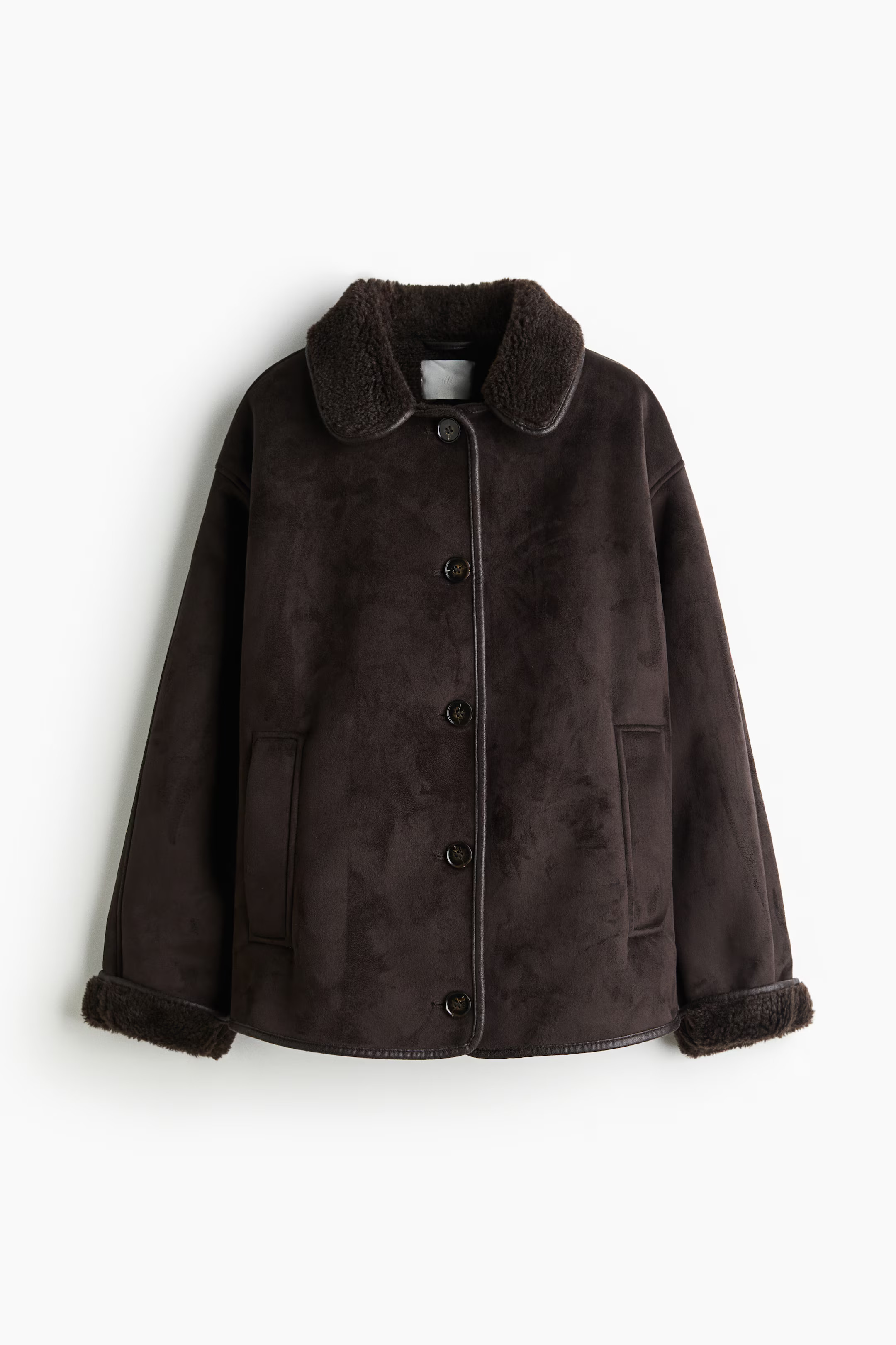 Dark brown Double-Faced Jacket | H&M (US + CA)