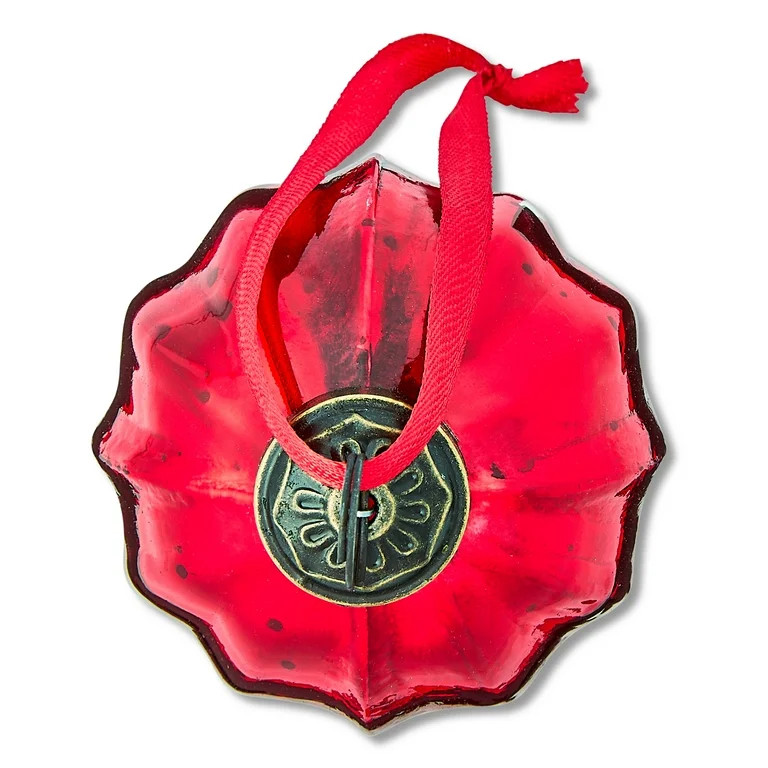 Red Glass Ball Christmas Ornaments, 3 in, 6 Count, by Holiday Time - Walmart.com | Walmart (US)