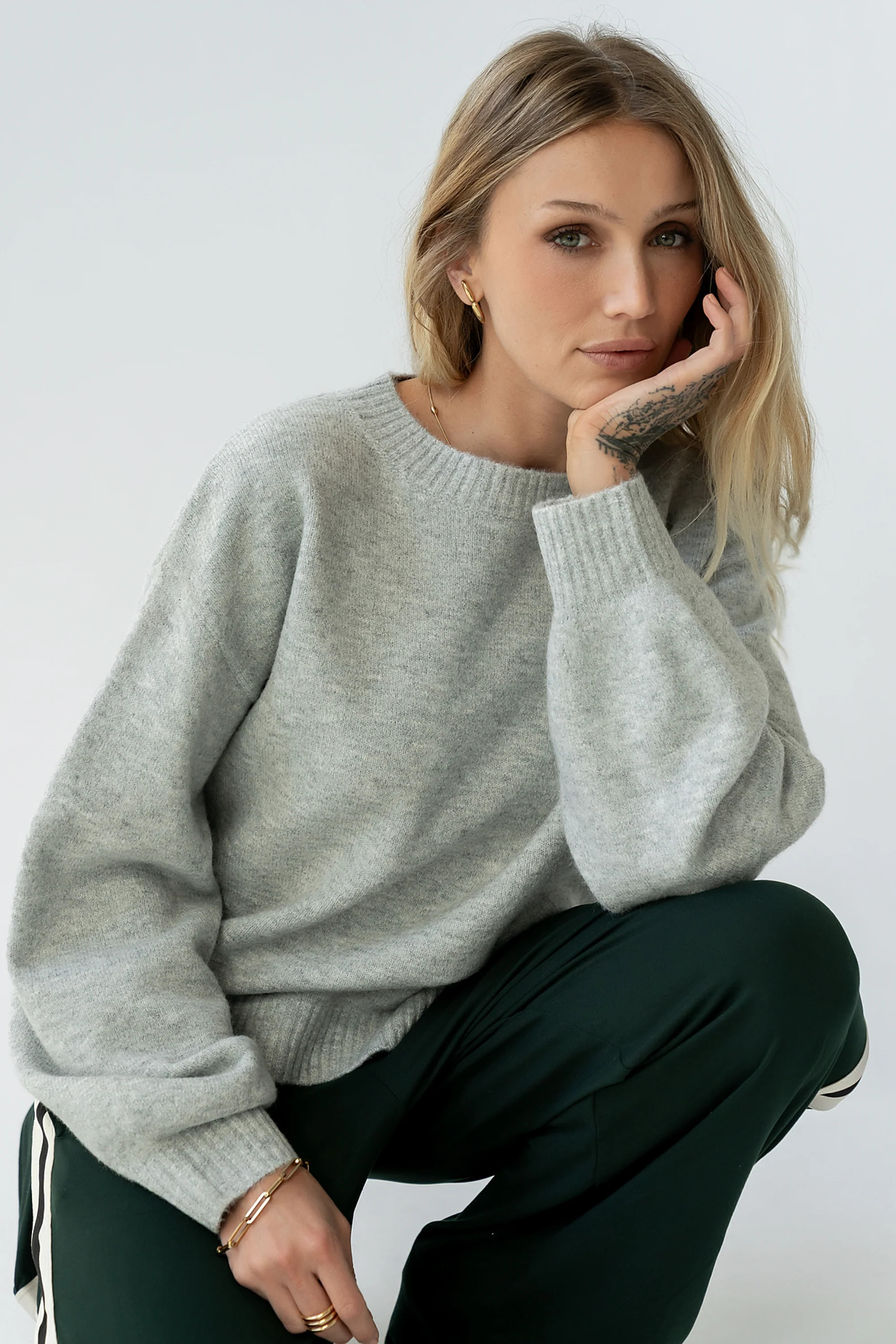 Josey Oversized Sweater in Grey | Böhme US