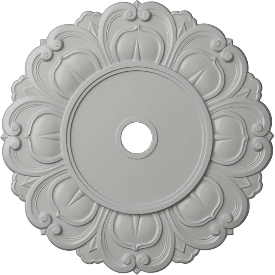 Ekena Millwork CM32ANFRF Angel Ceiling Medallion, 32 1/4"OD x 3 5/8"ID x 1 1/8"P, Hand-Painted Fr... | Amazon (US)