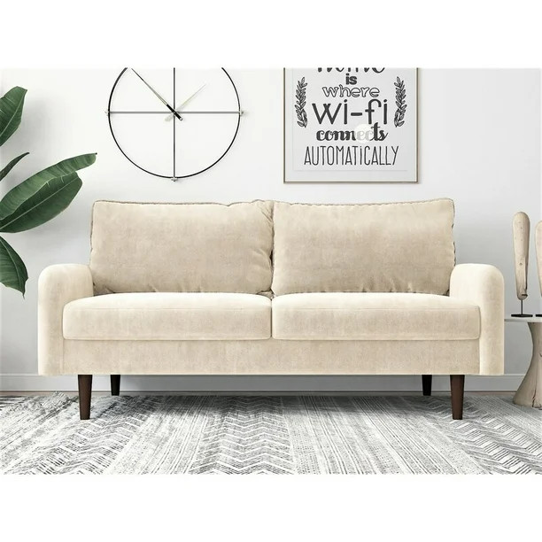 Devaney Velvet 71.6" Round Arms Sofa | Walmart (US)