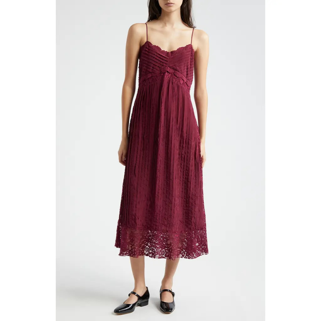 FARM Rio Lace Empire Waist Dress in Purple at Nordstrom Rack, Size X-Small | Nordstrom Rack