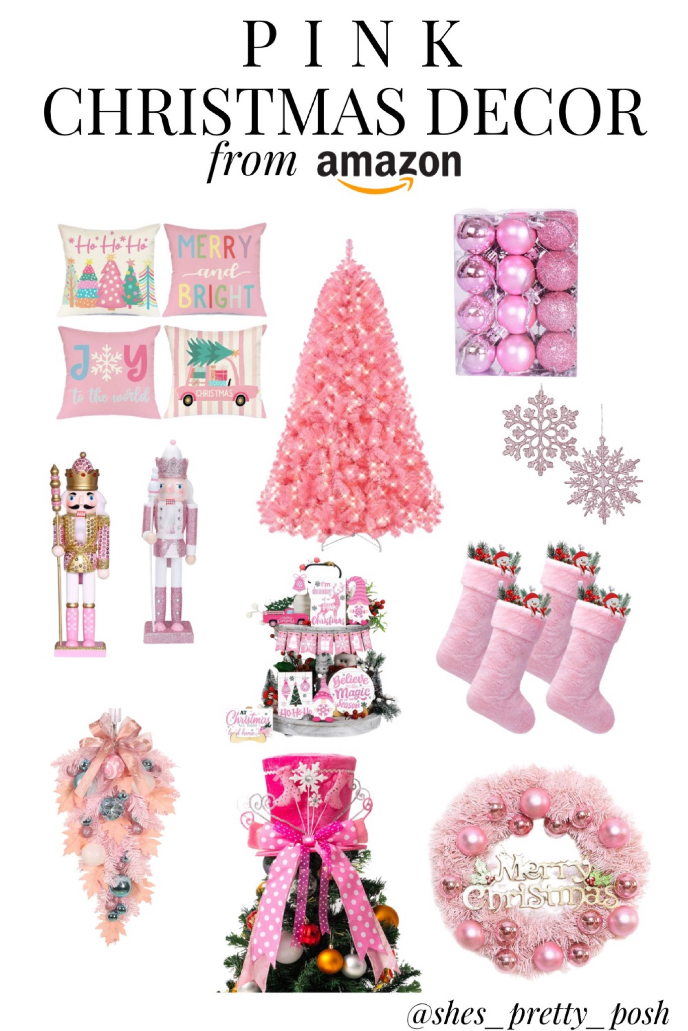 Amazon has you covered if you are searching for pink Christmas decor and decorations. #amazon #christmasdecor #christmasdecorating #holidayde

#LTKHoliday #LTKfindsunder50 #LTKSeasonal