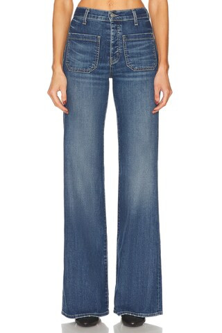 NILI LOTAN Florence Flare Jeans in Blue | FWRD 