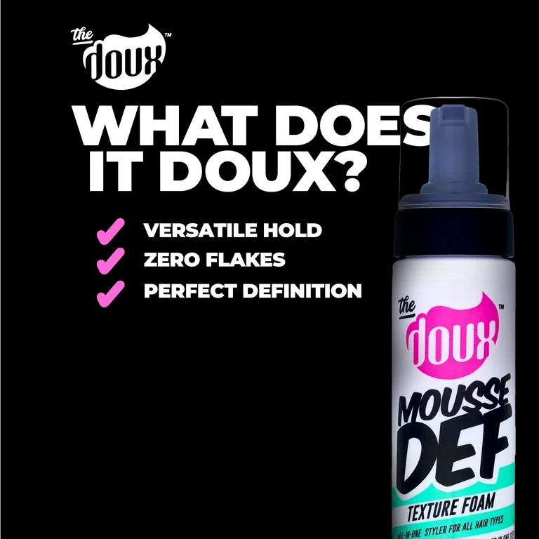 The Doux Mousse Def Shine Enhancing Volumizing Texturizing Pump Hair Styling Foam, 7 fl oz | Walmart (US)