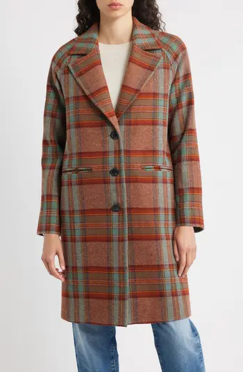 Pendleton Oregon Plaid Wool Overcoat | Nordstrom | Nordstrom