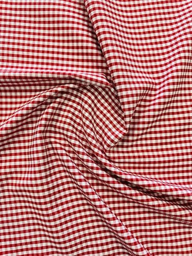 Sedona Designz 60" Wide, 1/8\u201d Gingham Checkered Poplin Shirting Fabric by The Yard \u2013 90... | Amazon (US)