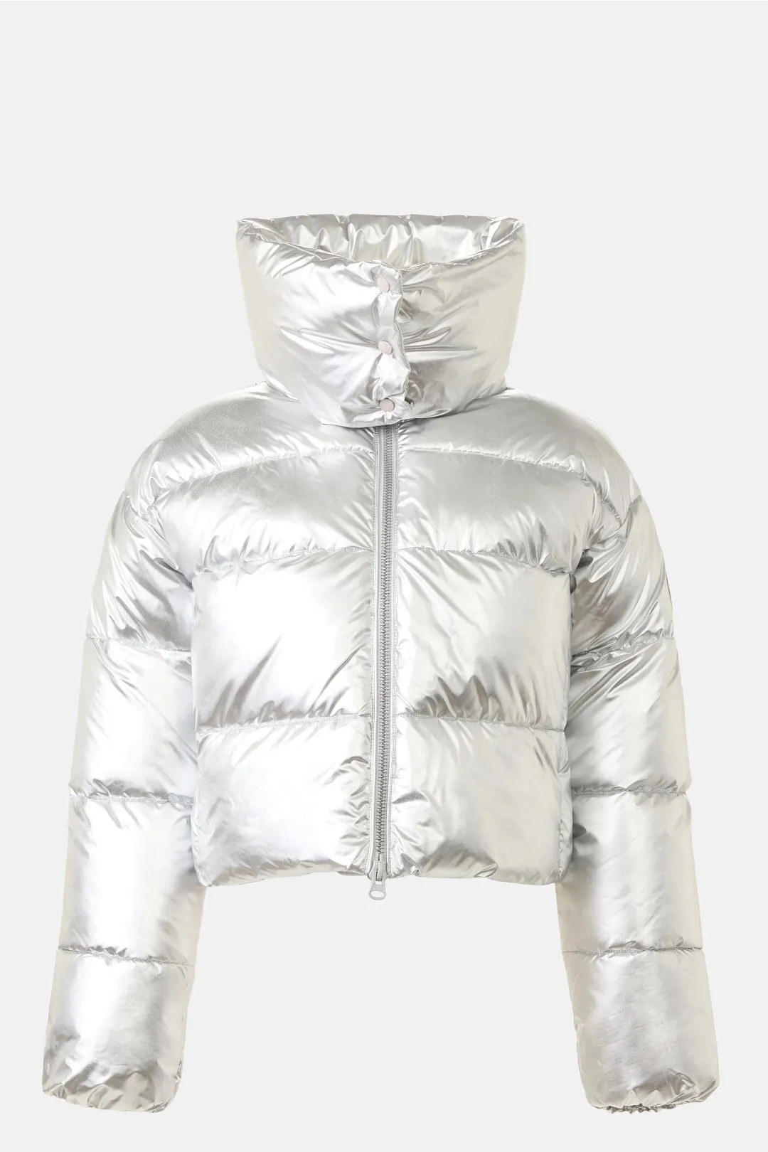 Save the Duck Giselle Metallic Puffer Coat | Rent the Runway