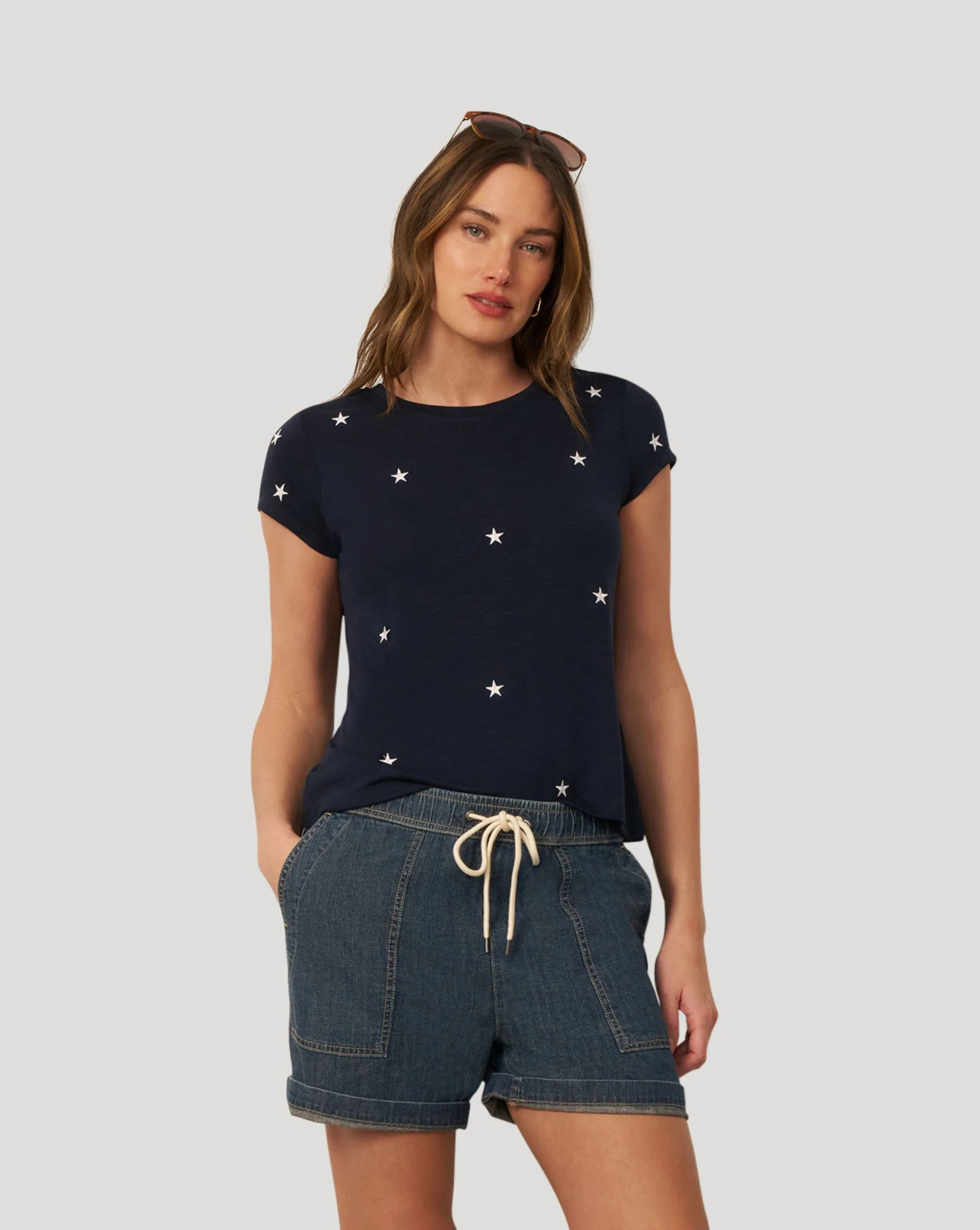 Printed Star Slub Tee | Cable & Gauge
