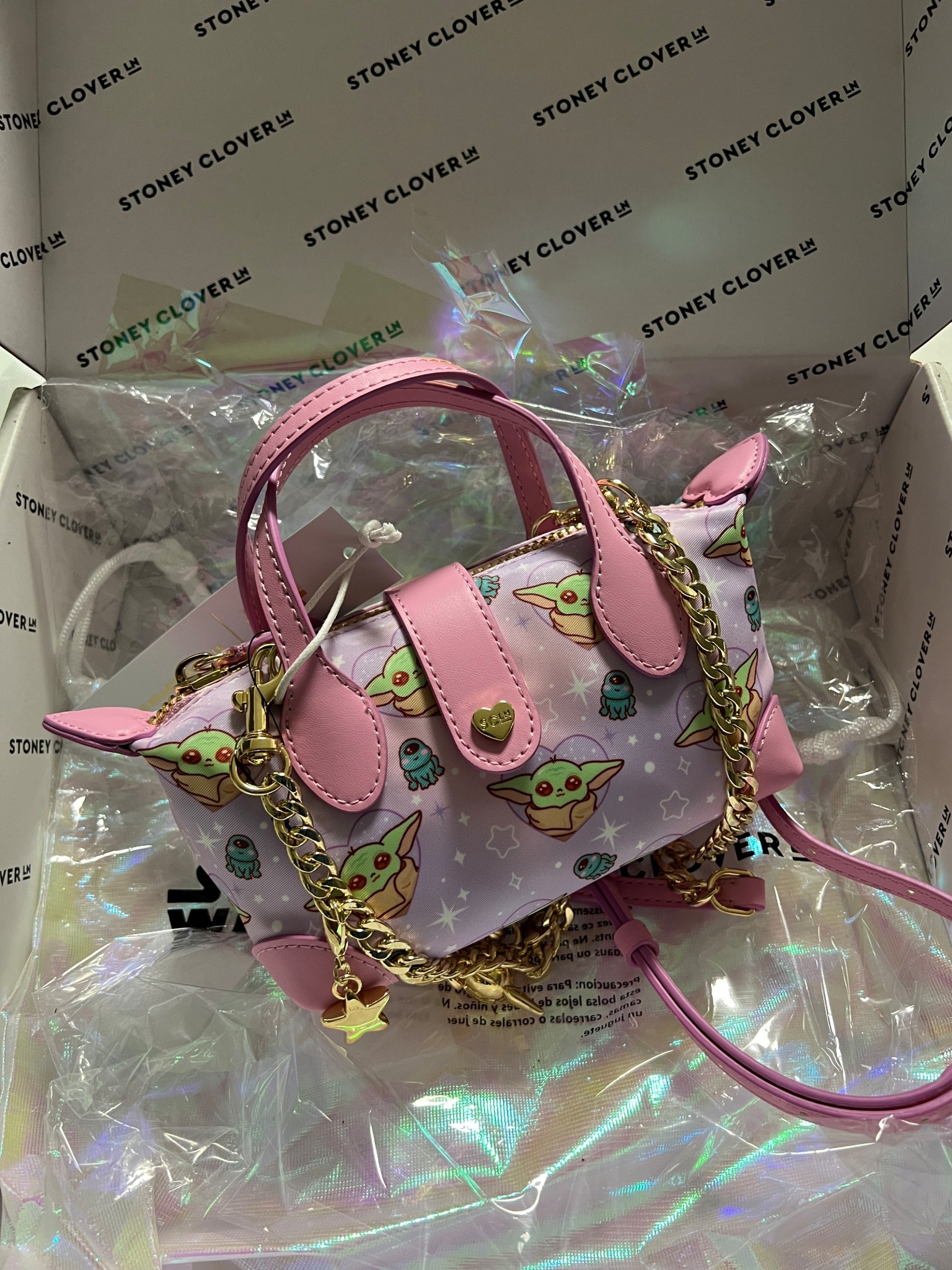 My bf got me the cutest Stoney Clover Lane pouchette! Love the Grogu pattern on this stunning pink color! So so grateful and love using it!

Ig: @jkyinthesky 

#disney #disneystyle #disneyaccessories #starwars #starwarsstyle #starwarsgirl #stoneyclover #bag #accessories #itgirlstyle #itgirlaccessories 

#LTKStyleTip #LTKItBag #LTKFamily
