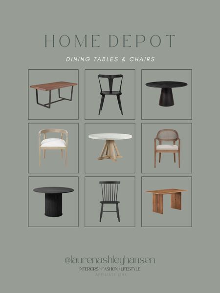 Home Depot dining room furniture finds! All of these pieces have great reviews, some are designer inspired, and the price points are so good too! 

#LTKStyleTip #LTKHome