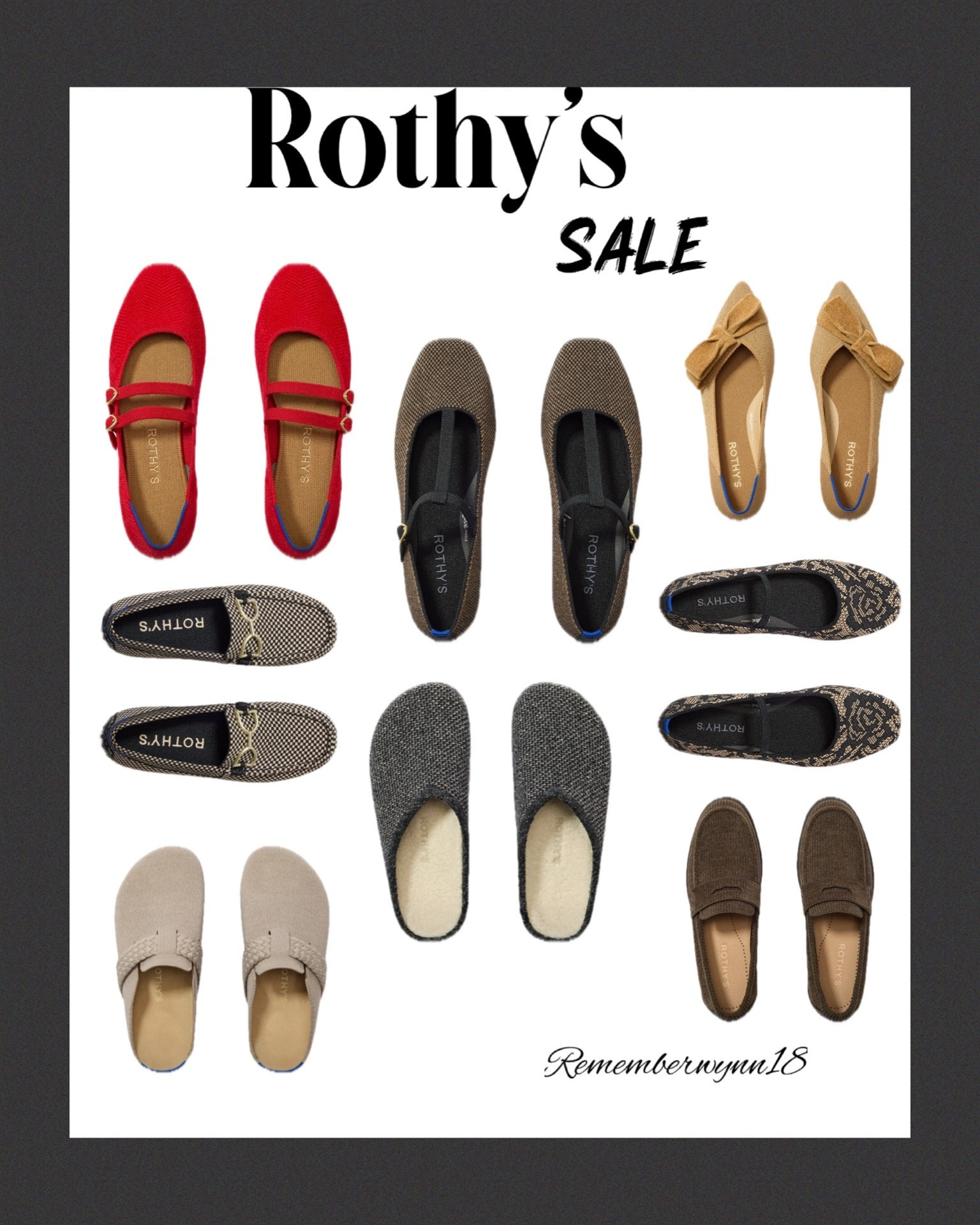 Rothy’s is having a sale! 
IYKYK 😉

Washable shoes 
Stylish & comfy footwear
Cozy clogs
Sustainable footwear
Women’s shoes

#rothys #washableshoes #cozyclogs #rememberwynn18



#LTKCyberWeek #LTKGiftGuide #LTKWorkwear