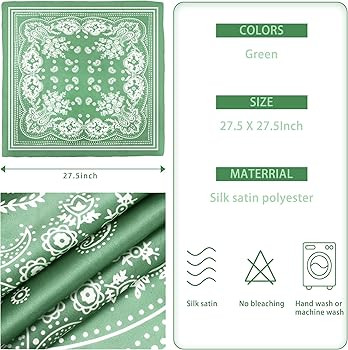 Satin Head Scarf - 27.5 Inches Silk Bandana Hair Wrap Square Scarf for Women & Girls | Amazon (US)