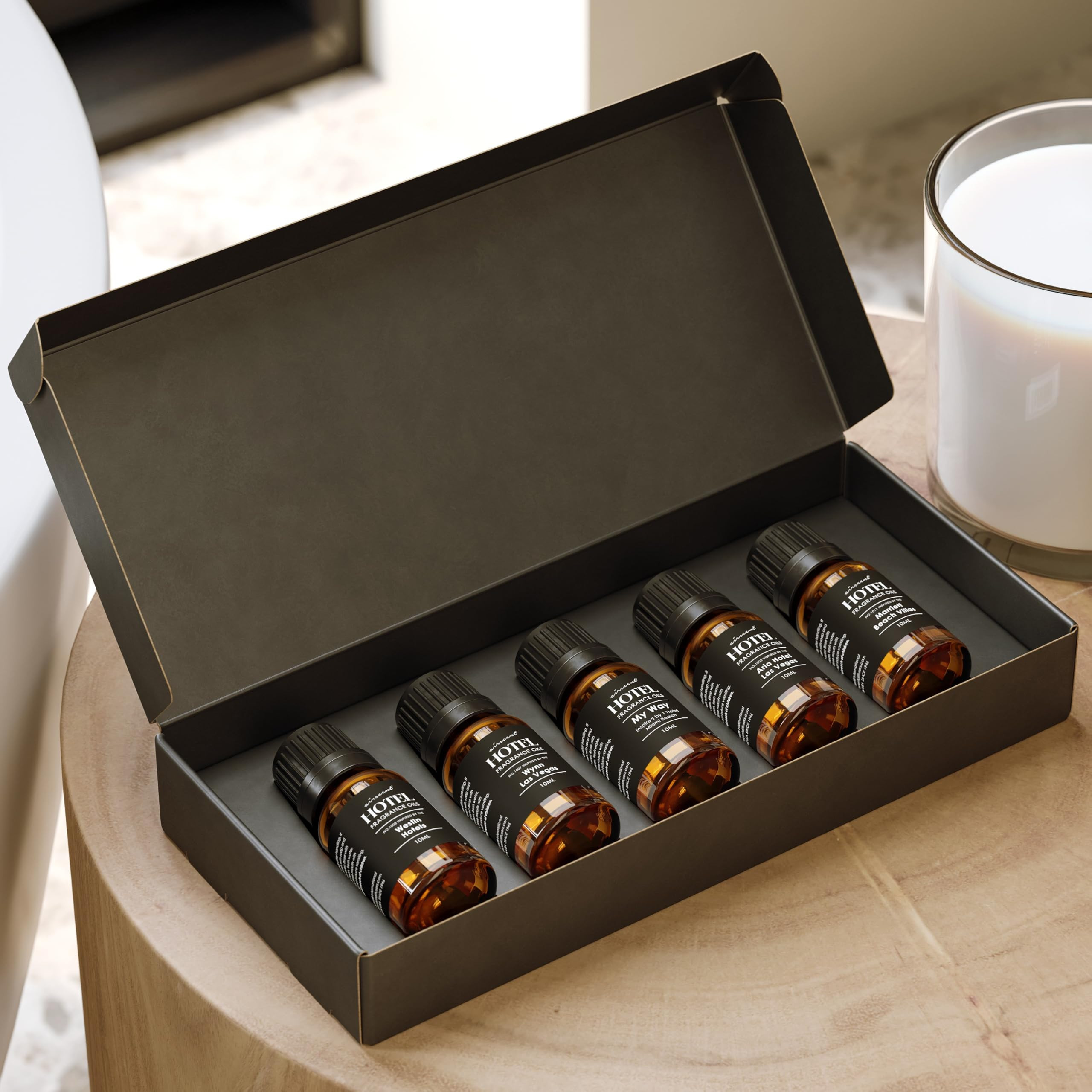 AirScent Hotel Diffuser Oil Gift Set - Inspired by The Most Popular 5-Star Hotel Scents - 10 mL, ... | Amazon (US)