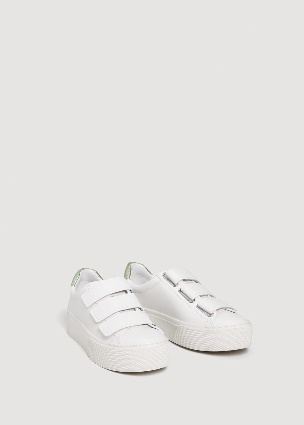 Plateausneaker mit klettverschluss - Damen | MANGO (AT)