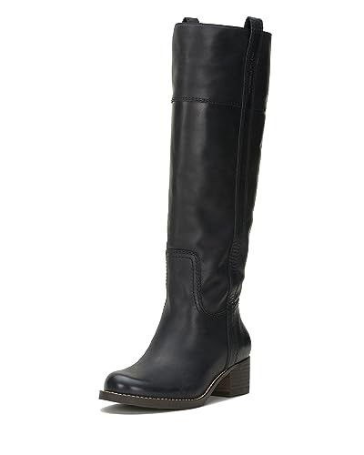 Lucky Brand Women's Hybiscus Riding Boot Fashion, Black, 5.5 | Amazon (US)
