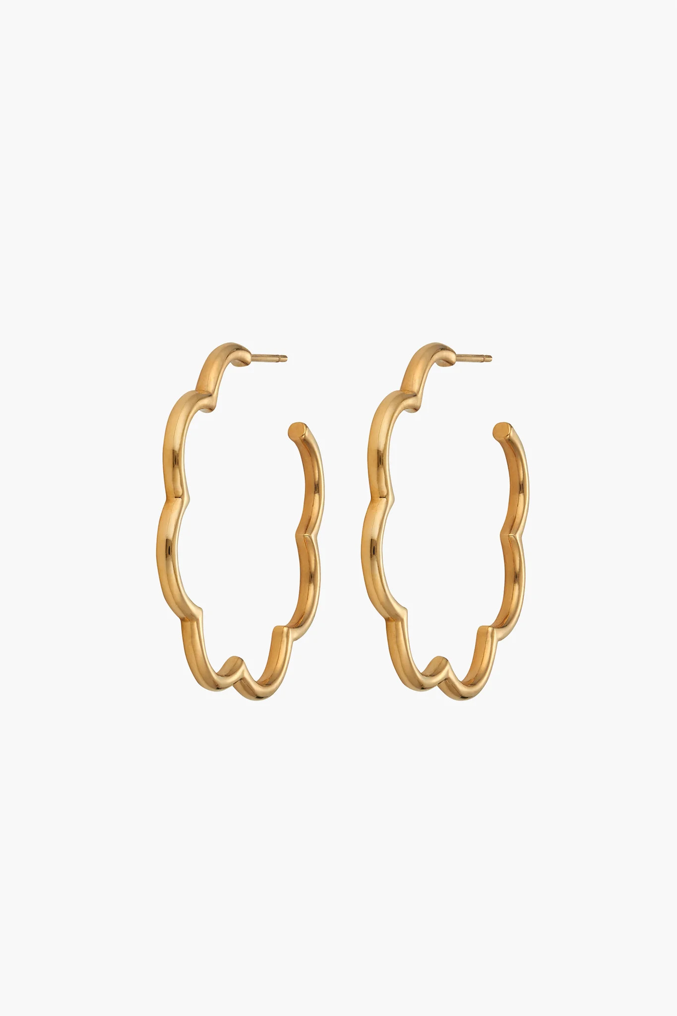 Scallop Hoop Earrings | Tuckernuck (US)