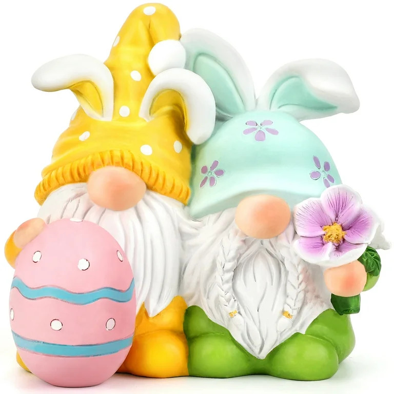 Ayieyill Easter Gnomes Decorations Easter Bunny Gnomes Cute Spring Swedish Tomte Gnomes Resin Gno... | Walmart (US)