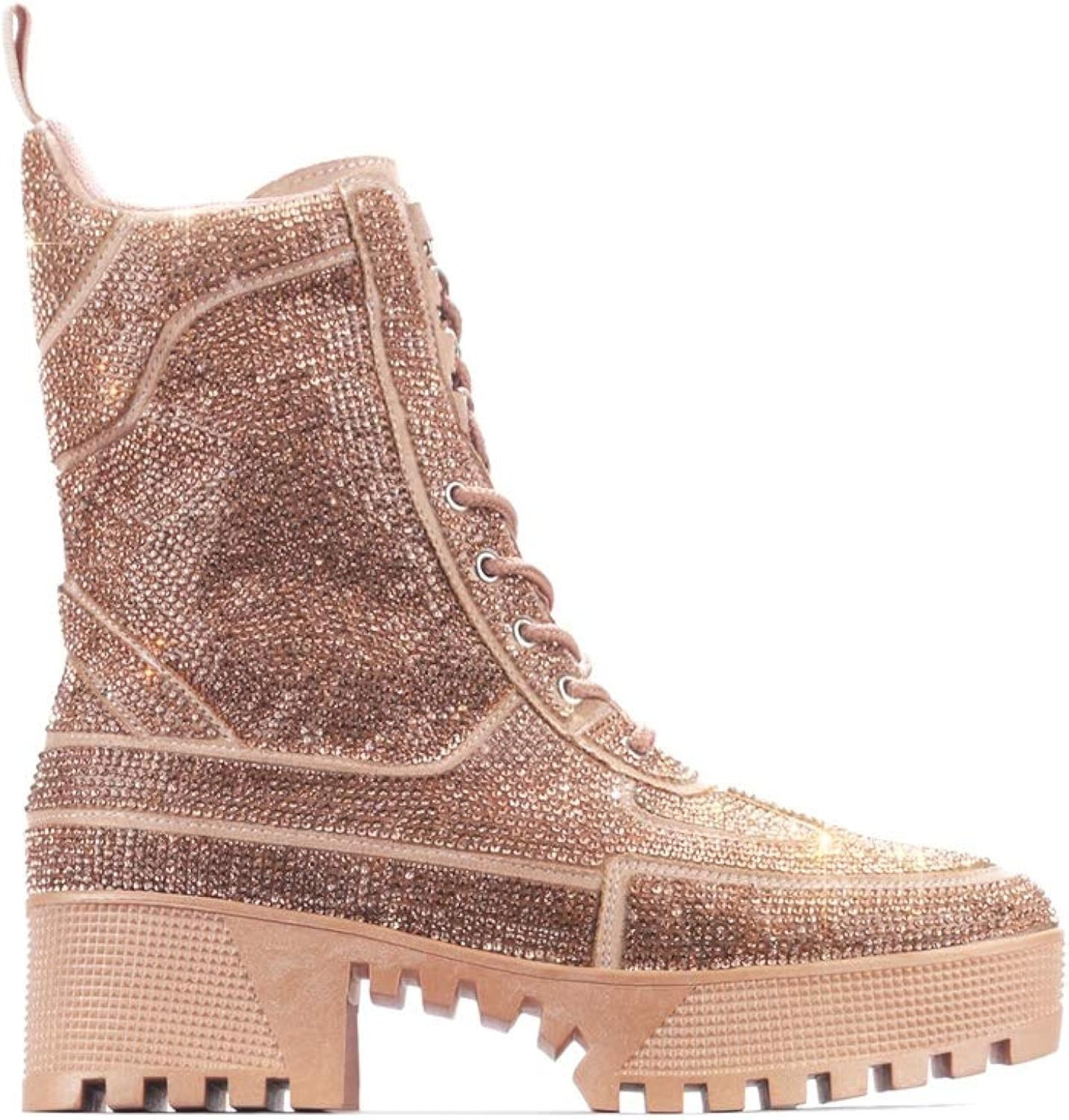 Cape Robbin Kingston Combat Boots for Women, Platform Boots with Chunky Block Heels, Womens High Top | Amazon (US)