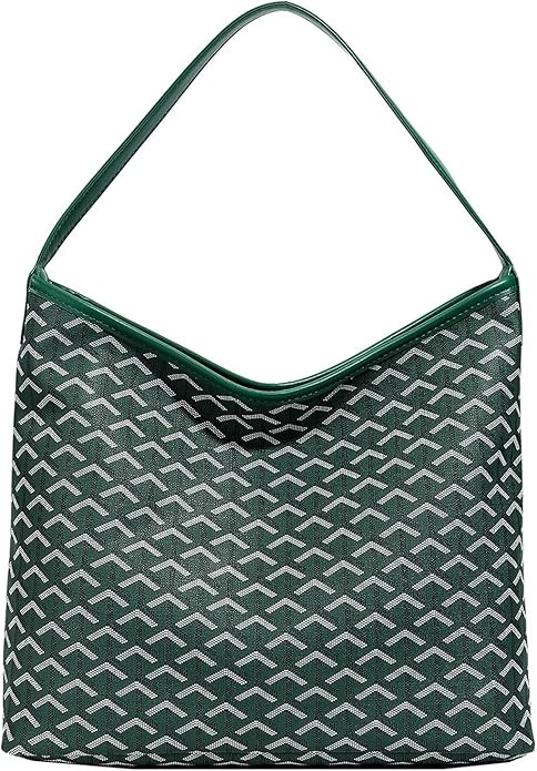 women's shoulder handbags Elegant Hobo Bag Large Purse Geometric pattern Tote Bag Brown color blo... | Amazon (US)