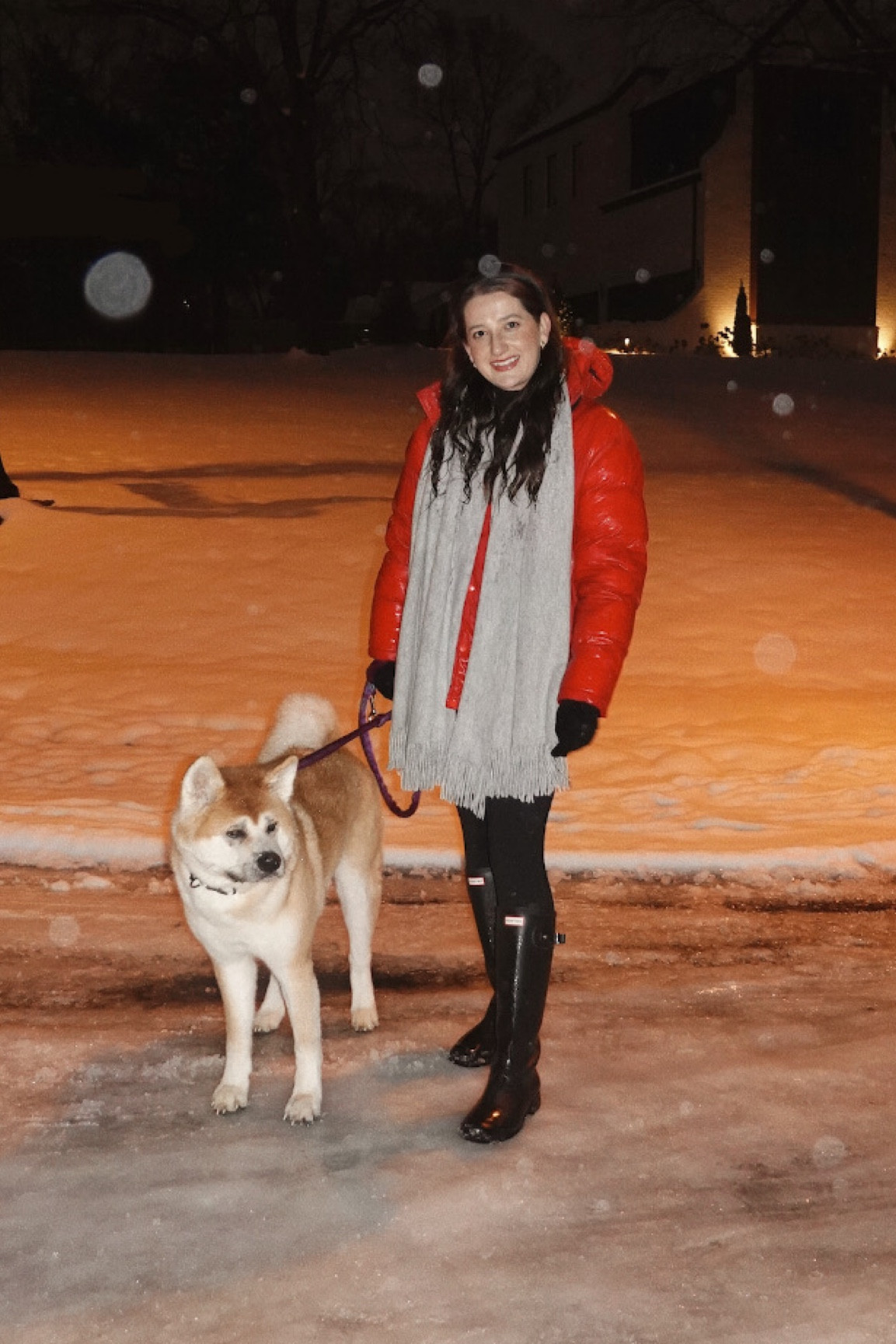 Evening walk in the snow ❤️ 

#LTKSeasonal #LTKstyletip #LTKMostLoved