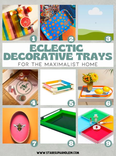 Shop eclectic trays for maximalist decor inspiration. And find tips on how to style a tray and use it in your RV decor, on our blog 

#LTKhome