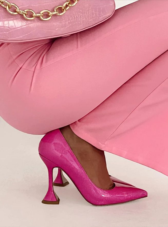 Vella Patent Heels Pink | Princess Polly US