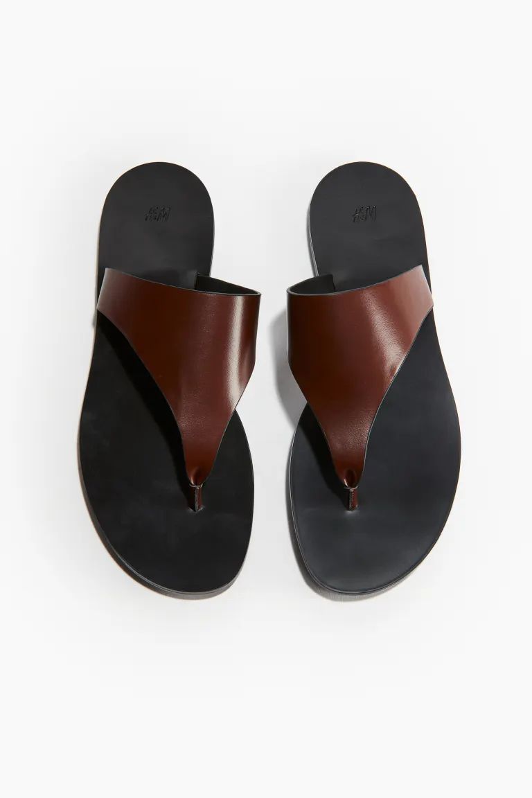 Sandals - No heel - Brown - Ladies | H&M US | H&M (US + CA)