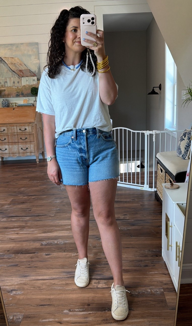 I got the viral jean shorts and I’m not over it 🤩

These are the perfect Agolde look for WAY less… like $28 vs $158 🙌🏼 and they are SO similar. The fit, the wash, the vibe… all of it 👏🏼

This is one of my go-to summer outfits:
white tee + good denim shorts + sneakers ✨
Then just add a few fun accessories to dress it up and you’re good to go!!!

Simple, classic, effortless… and you’ll wear it on repeat all summer ☀️

Such a good look for less and I have a feeling these won’t stay in stock long 👀

#summeroutfit #denimshorts #lookforless #fashionfinds #summerstyle #momstyle #momfit #momoutfit #casualoutfit #everydaystyle #affordablefashion #budgetfriendly #designerlookalike #target #targetstyle #targetfashion #targetdoesitagain #budgetstyle #jeans #jeanshorts #agolde #spring #springstyle #springfashion #summer #summerstyle #summerfashion #ootd 

#LTKSaleAlert #LTKmomlife #LTKootd

#LTKootd #LTKgrwm #LTKmomlife