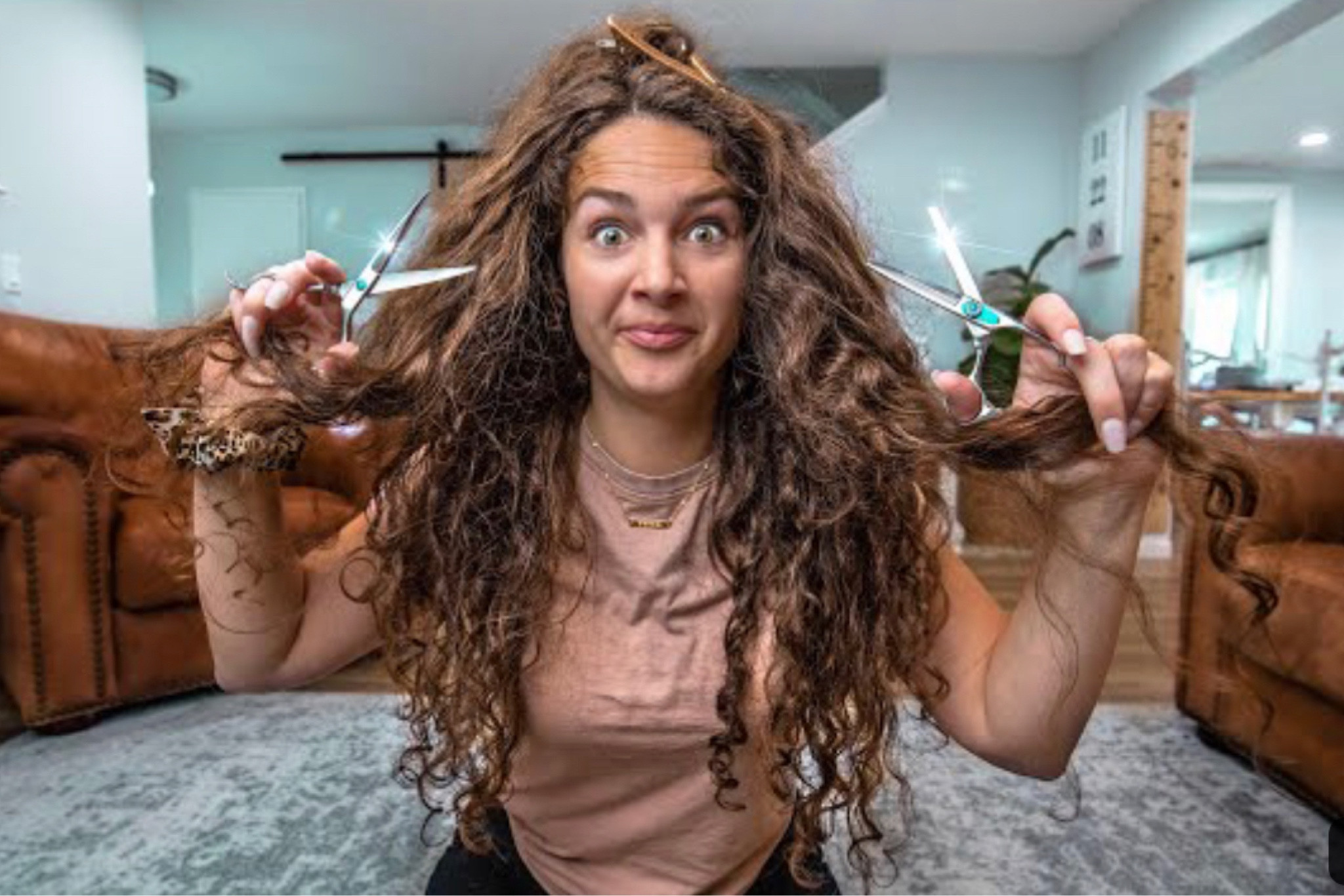 Cutting my long curly hair at home | trim split ends diy haircut

#LTKstyletip #LTKbeauty #LTKfamily