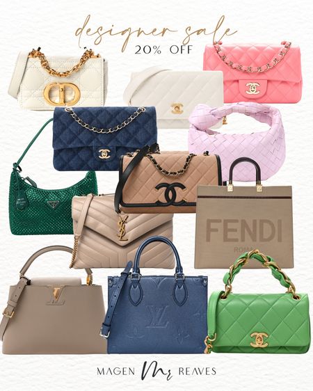Designer sale happening right now! 20% off Fendi, Chanel, Louis Vuitton, YSL and more!!!

#LTKsalealert #LTKitbag