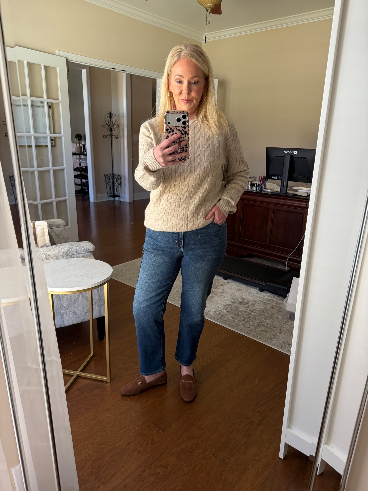 Splurged on an early Christmas gift for myself. 😀 I’ve had my eye on this sweat for awhile and grabbed on sale. It’s a men’s size small. Jeans true to size. 

#LTKGiftGuide #LTKOver40 #LTKHoliday