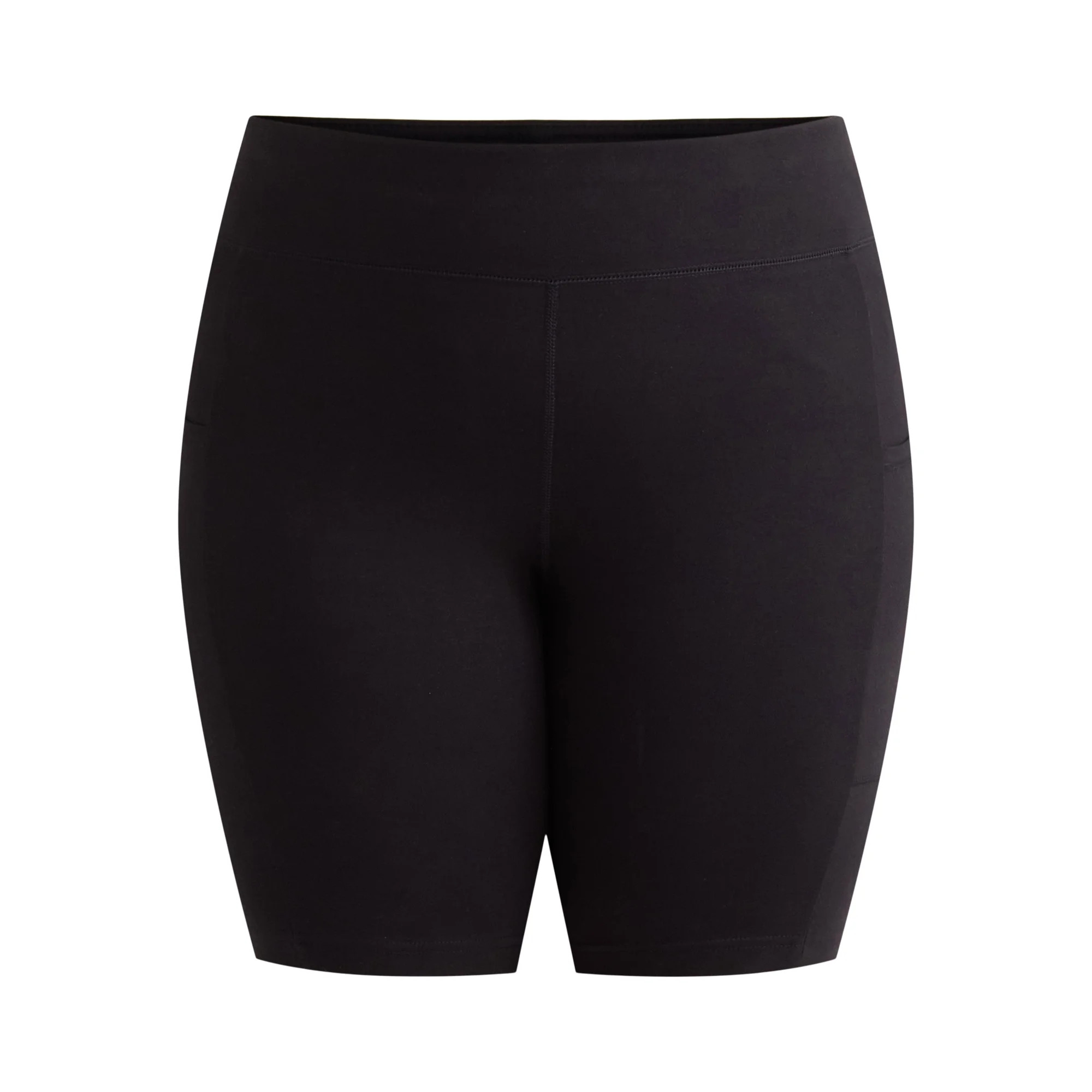 Terra & Sky Women’s Plus Biker Shorts with Pockets, 9” Inseam, Sizes 0X-4X | Walmart (US)