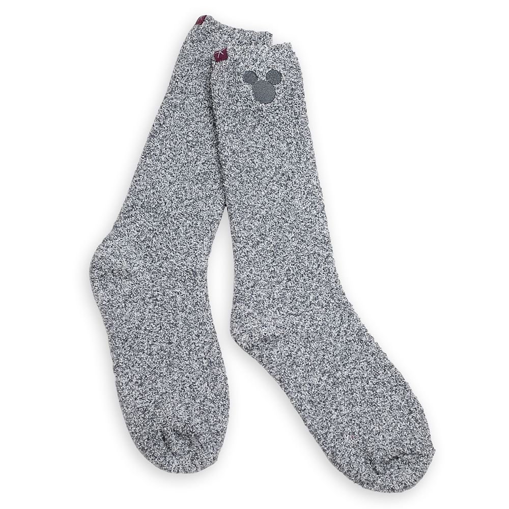 Mickey Mouse Socks for Women by Barefoot Dreams – Light Gray | Disney Store