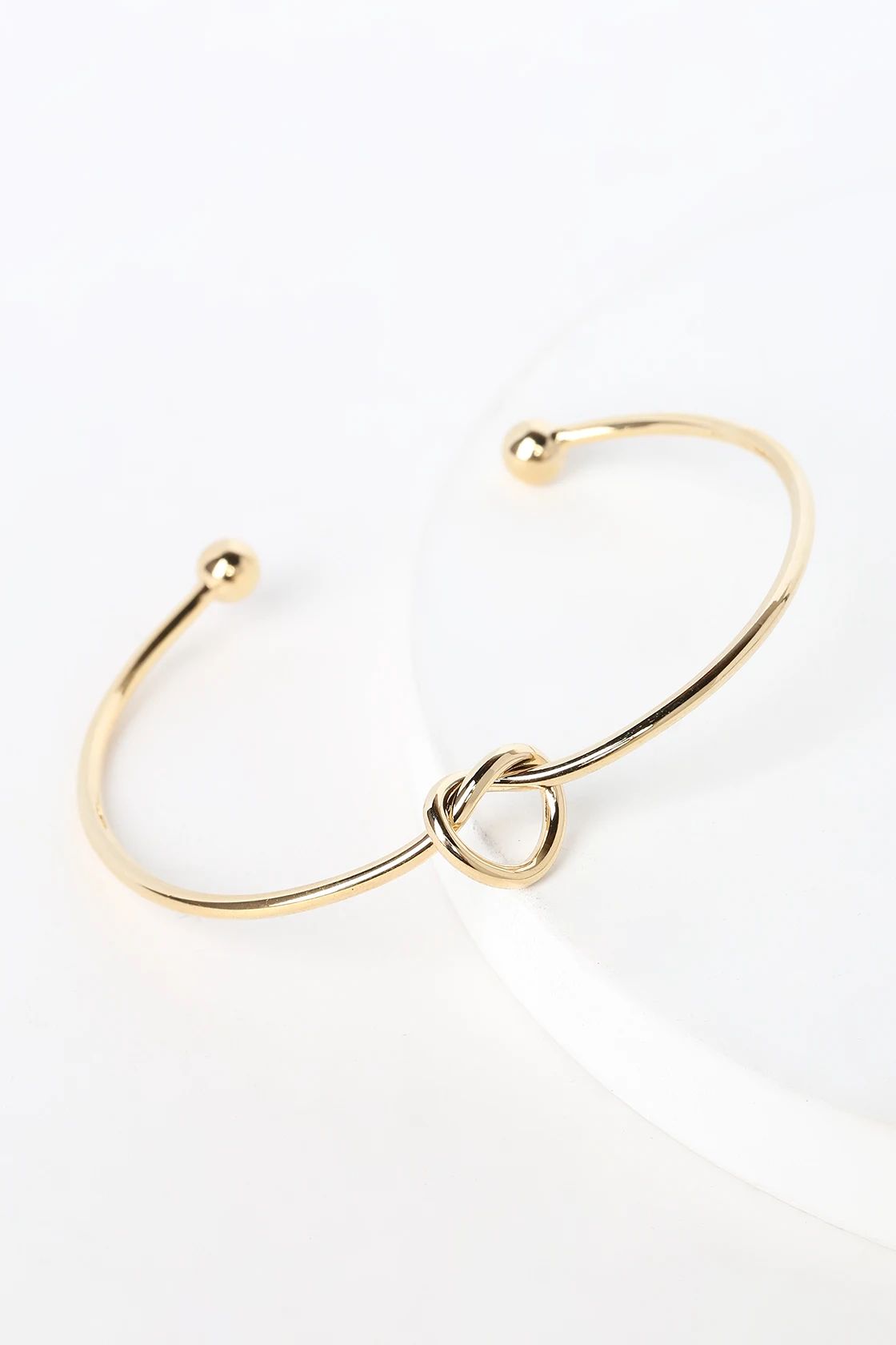 Let's Tie the Knot Gold Bracelet | Lulus