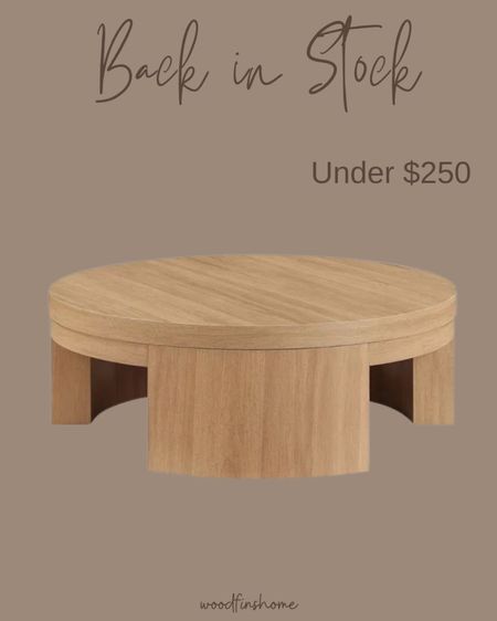 Round coffee table 
Coffee table under $250 
Affordable coffee table 