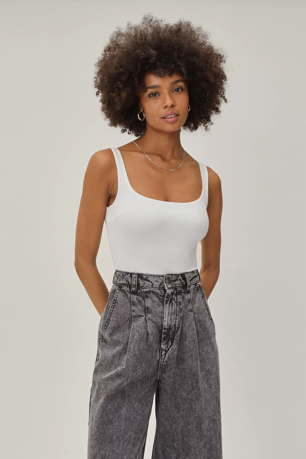 Square Neck Bodysuit | NastyGal (UK, IE)