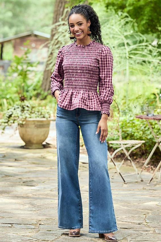 Mid Rise Wide Leg Jeans | Cato Fashions