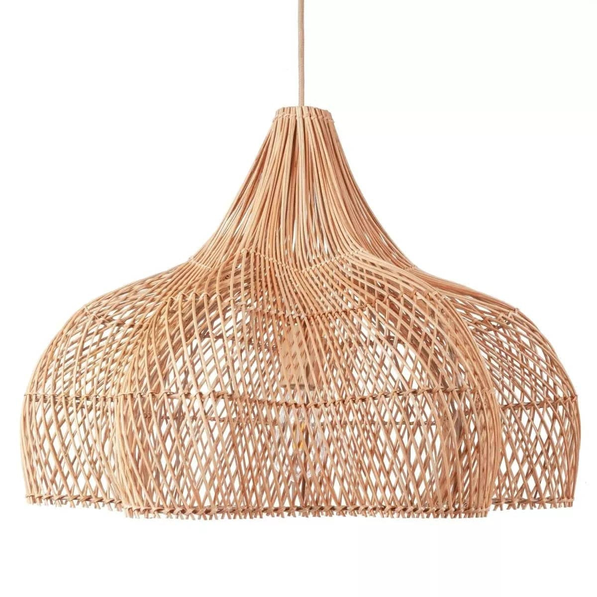 RuffleWisp Rattan Pendant Light | Rowabi