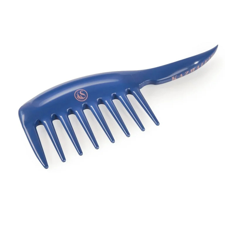 KAZMALEJE Kurls Plus Wide Tooth Hair Comb, Cobalt | Walmart (US)