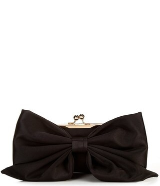 Satin Bow Kisslock Frame Clutch | Dillard's