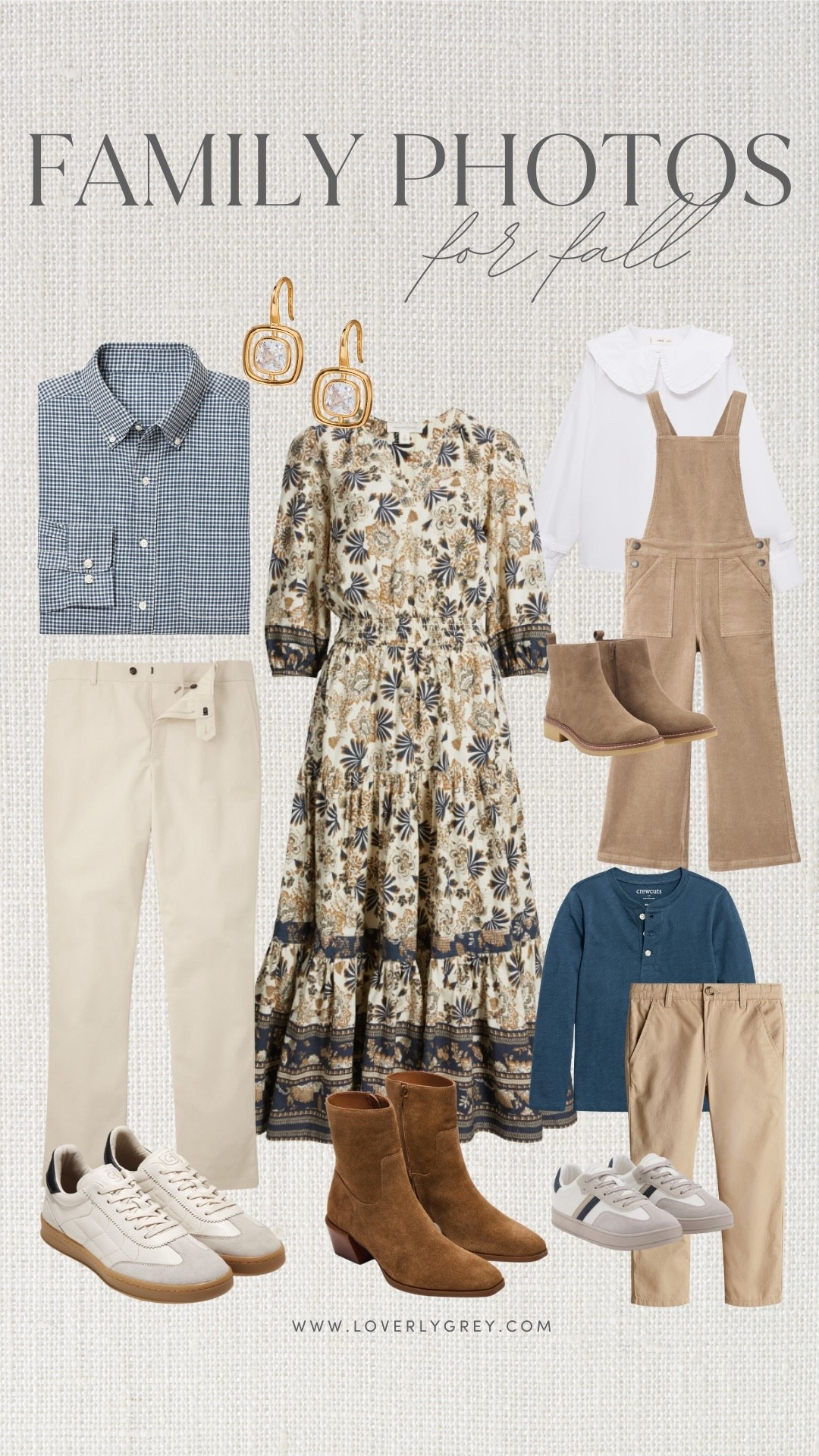 This blue & tan dress creates the perfect color palette for fall family photos! I’m obsessed with that corduroy jumpsuit for a little girl!

Loverly Grey, fall family photos, fall outifts, kids outifts, men’s outift, fall dress, floral fall dress

#LTKSeasonal #LTKFamily