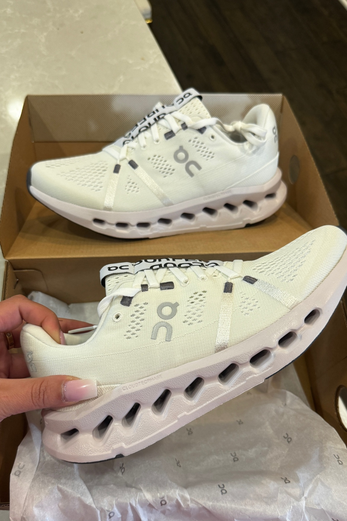 I love these tennis shoes so much and cannot recommend them enough!!!! I have them in another color way and just got this white pair to match with more, but y’all! If you’re looking for a new sneaker, these are SO COMFORTABLE!!!!!! I walk 4 miles in them at least 4x a week!!!! They are truly the best!!! #sneakers #tennisshoes 

#LTKstyletip #LTKshoecrush #LTKfitness