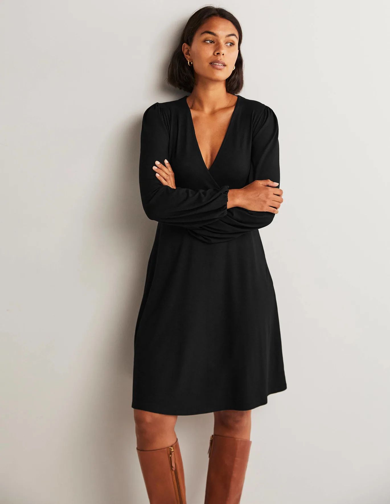 Easy Fixed Wrap Jersey Dress | Boden (US)
