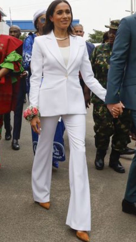 Meghan Markle White suit in Nigeria

#LTKWorkwear #LTKOver40 #LTKStyleTip