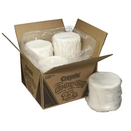 Crayola Air Dry Clay No Bake Clay Gift For Kids 25 Lbs White | Walmart (US)